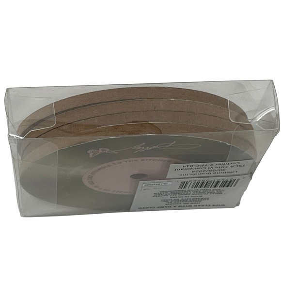 Dolly Parton Set of 4 Gold Record Coasters Drink Table Kitchen Bar Home Decor - Picture 3 of 4